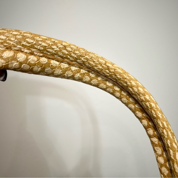 STAUD Felix Faun Purse Tan/Beige Animal Print Leather Handbag Shoulder Bag - Picture 10 of 14